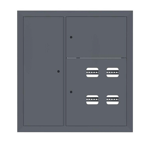Щит этажный 4 кв. слаботочка слева RAL7024 (1000x950x150) EKF PROxima