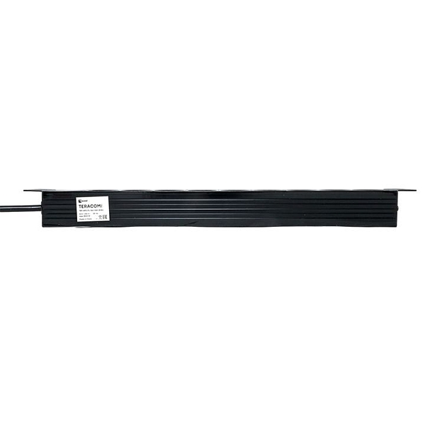 Блок розеток PDU TERACOM PRO 19" 1U 16А/250В 9 розеток Schuko шнур питания длиной 2 метра сечение 3x1,5 мм2 вилка Schuko корпус пластик черный