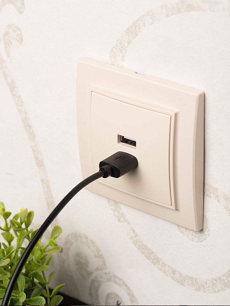 Минск Розетка USB 2-местная СП 2,1А бежевая EKF