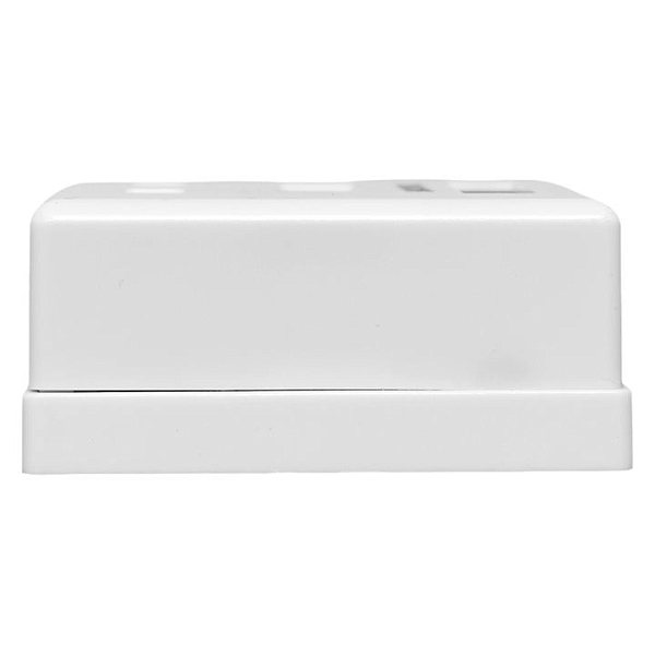 Розетка настенная TERACOM PRO Cat.6 неэкранированная 2 порта RJ-45 Dual IDC белая