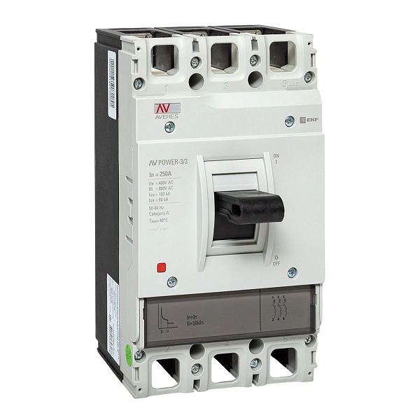 Выключатель автоматический в литом корпусе AV-POWER-3/3 250А 100кА TR EKF