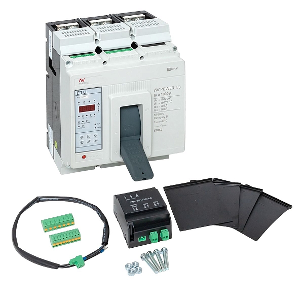 Выключатель автоматический в литом корпусе AV-POWER-5/3 1000А 70кА ETU4.2 EKF