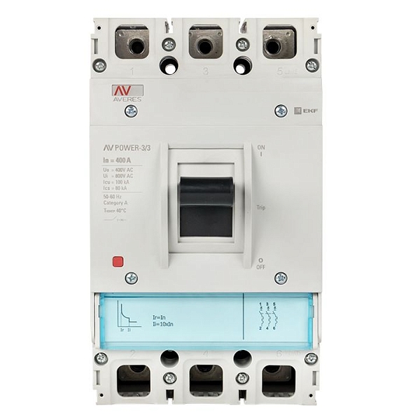 Выключатель автоматический в литом корпусе AV-POWER-3/3 400А 35кА TR EKF