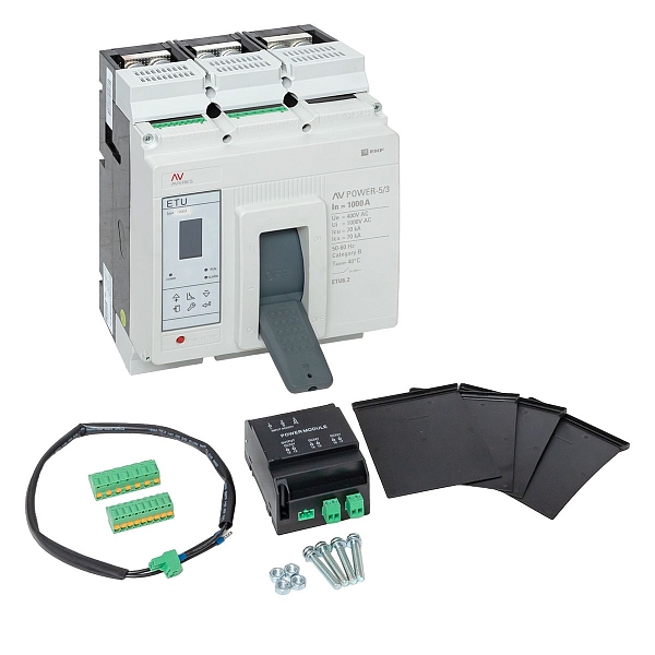 Выключатель автоматический в литом корпусе AV-POWER-5/3 1000А 70кА ETU6.2 EKF