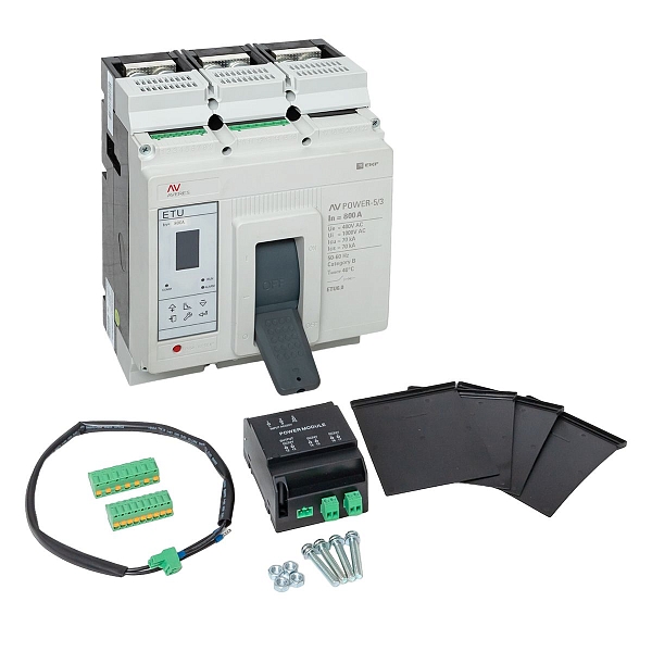 Выключатель автоматический в литом корпусе AV-POWER-5/3 800А 70кА ETU6.0 EKF