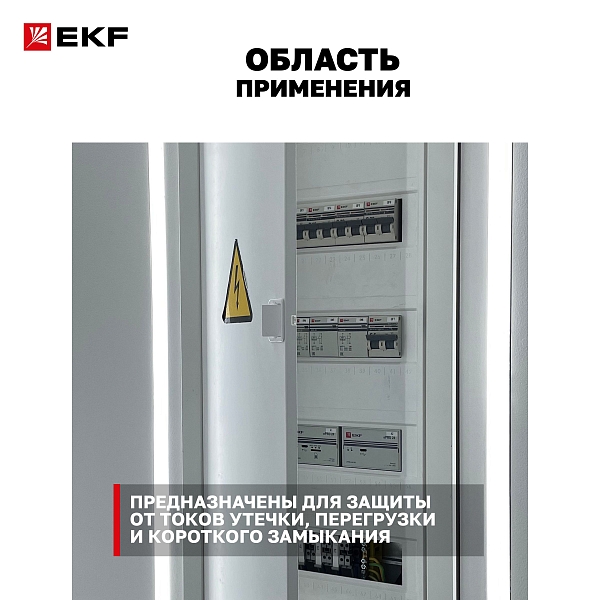 Автоматический выключатель дифференциального тока АВДТ-63N 1P+N 40А характеристика C 30мА тип A электронный 6кА PROXIMA EKF