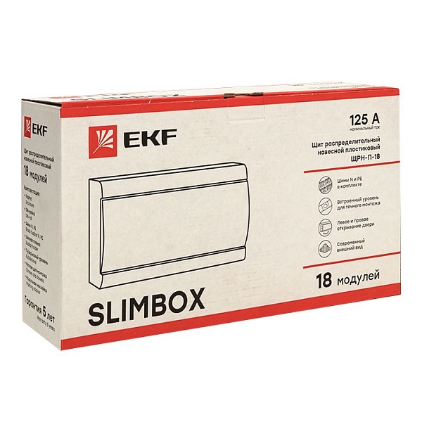 Щит распред. навесной ЩРН-П-18 "SlimBox" IP41 EKF 