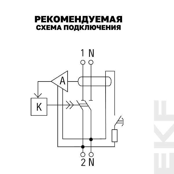 Выключатель дифференциального тока ВДТ-40 2P 32А 30мА тип АС электронный 4,5кА BASIC