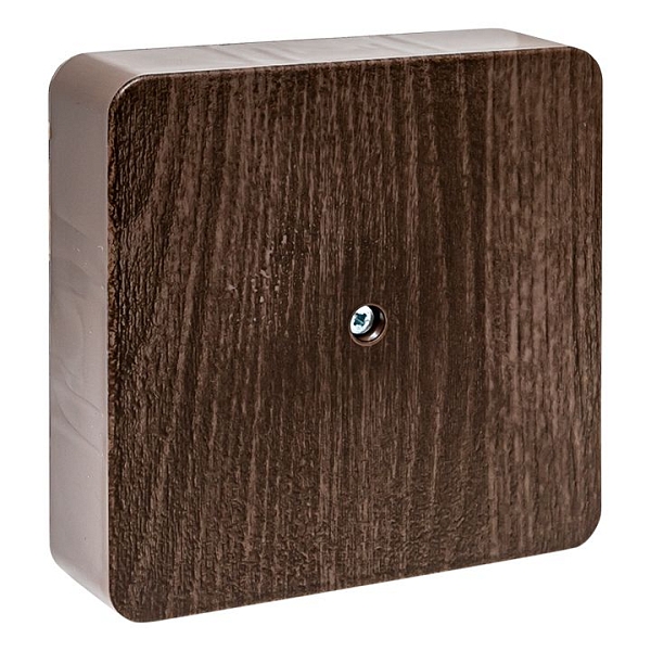 Коробка разветвительная KMP-030-032 (100x100x28) тёмное дерево EKF PROxima