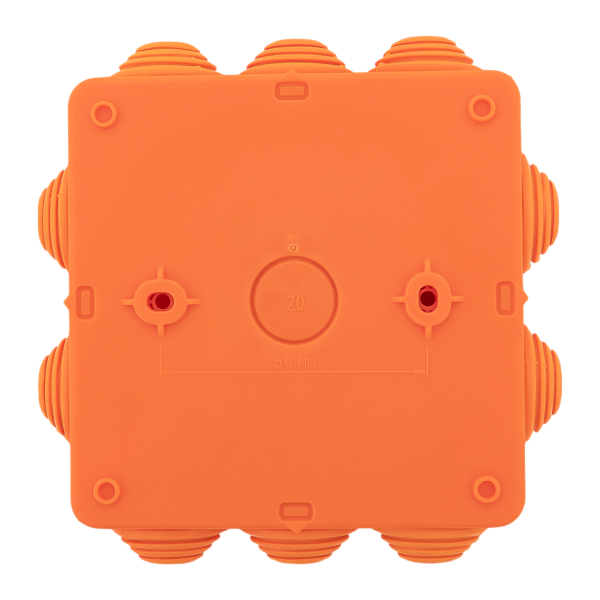 Коробка огнестойкая E45 100x100x50мм с клеммниками 4 полюса 0,5-6мм2 IP55 HF EKF