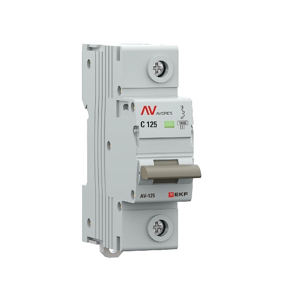 Выключатель автоматический AV-125 1P 125A (C) 10kA EKF AVERES