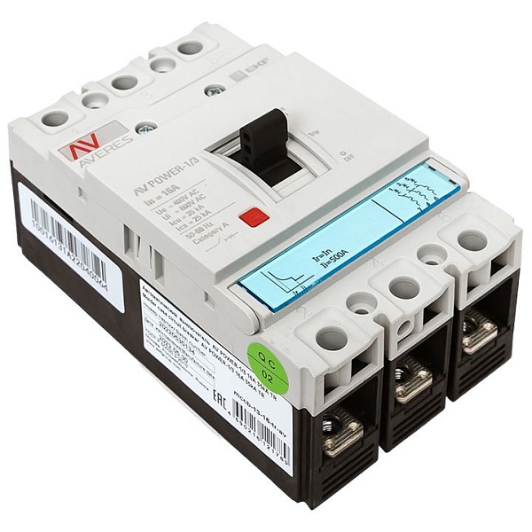 Выключатель автоматический в литом корпусе AV-POWER-1/3 16А 35кА TR EKF