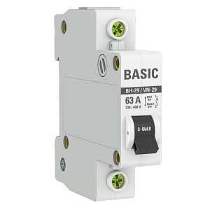 Выключатель нагрузки ВН-29 1P 63А BASIC