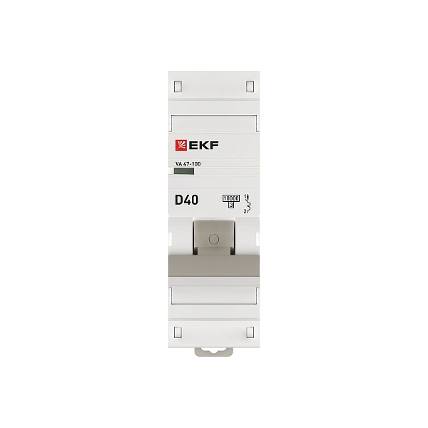 Автоматический выключатель ВА 47-100 1P 40А (D) 10kA PROXIMA EKF