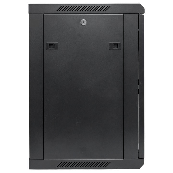 Шкаф настенный 19" TERACOM PRO 12U 600x450 мм дверь стеклянная с замком-ручкой чёрный