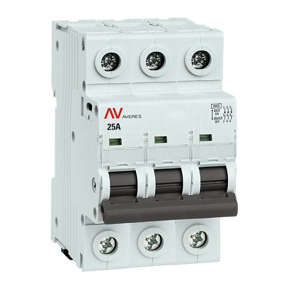 Выключатель нагрузки AVN 3P 25A AVERES EKF 