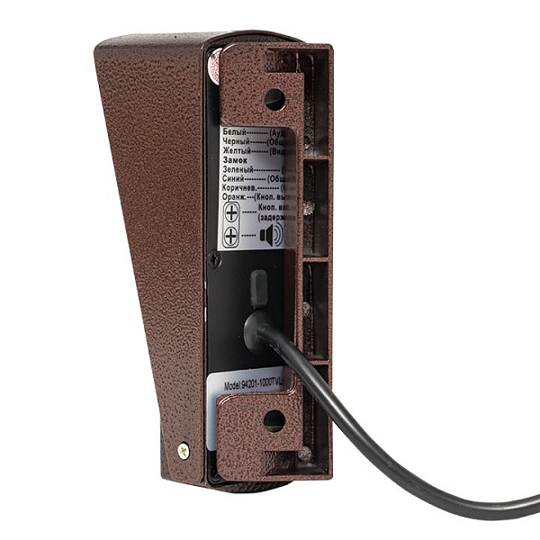 Вызывная видеопанель CPV-01 медь 4пр. 1000TVL IP65 EKF