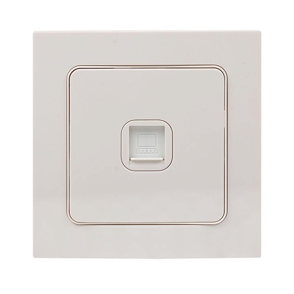 Стокгольм Механизм Розетки RJ-45 1-местной белый EKF