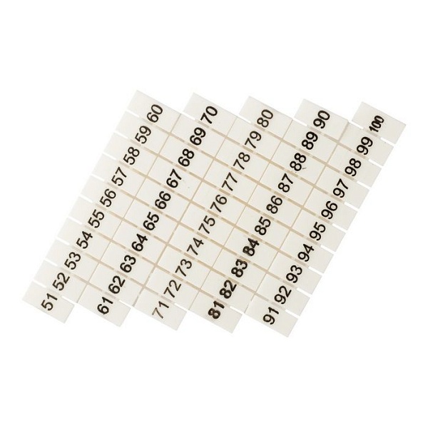 Маркеры для UT/ST/Push-in 6 с нумерацией 50-100 (100 шт.) EKF