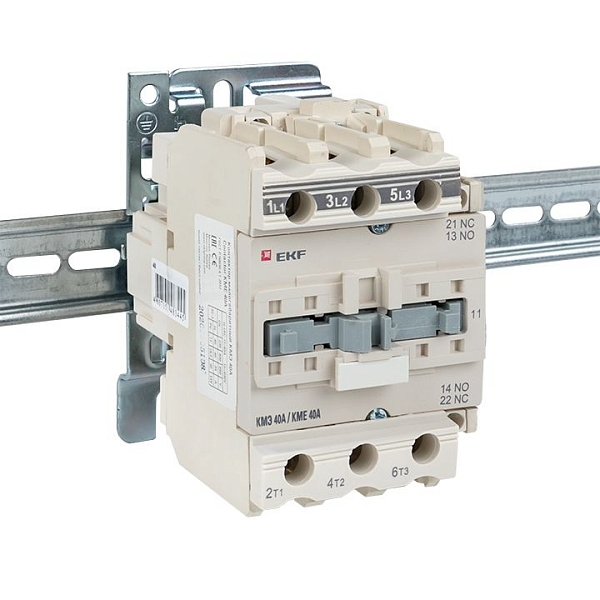 Контактор КМЭ-3 40А 1NO+1NC 110В AC EKF