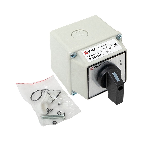 Переключатель кулачковый ПК-3-13 16А 3P "ВКЛ-ВЫКЛ" IP65 EKF PROxima