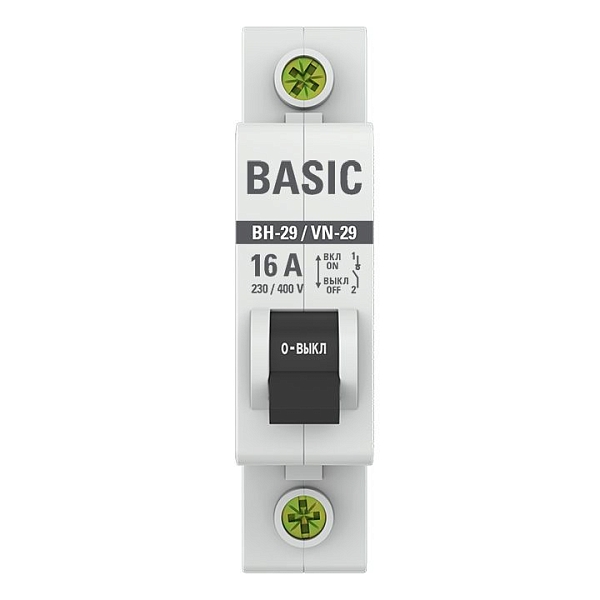 Выключатель нагрузки ВН-29 1P 16А BASIC