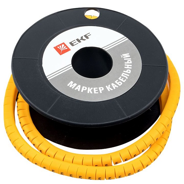 Маркер кабельный 2,5 мм2 "2" (1000 шт.) (ЕС-1) EKF PROxima