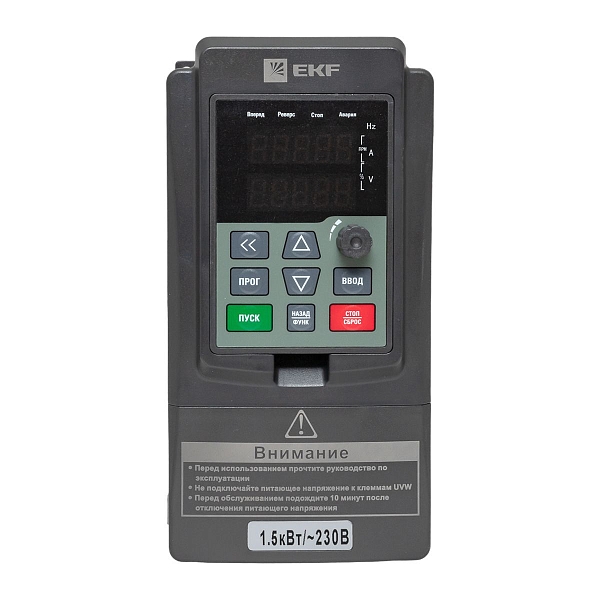 Преобразователь частоты 1,5/2,2кВт 1x230В VECTOR-100 EKF PROxima