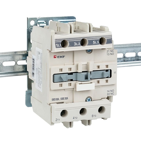 Контактор КМЭ-3 80А 1NO+1NC 400В AC EKF