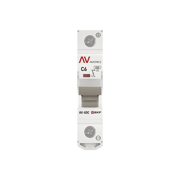 Выключатель автоматический AV-6 DC 1P 6A (C) 6kA EKF AVERES