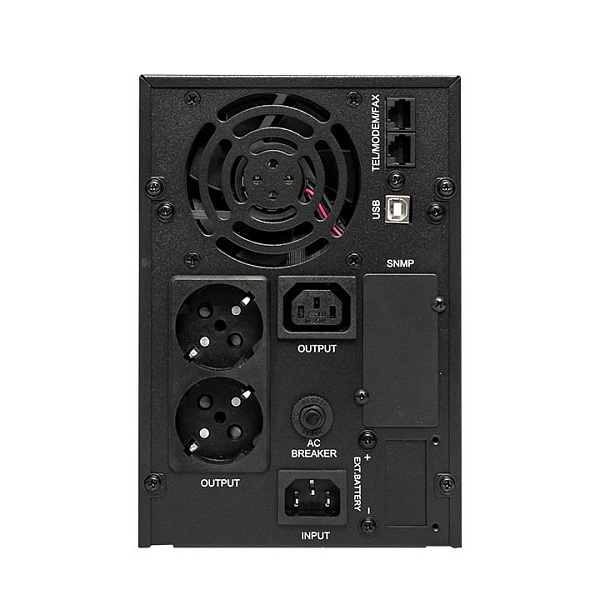 Источник Бесперебойного Питания Линейно-интерактивный E-Power PSW 600 1500 ВА ,1200Вт,USB,RJ45,1хСE13,2xSchuko напольный, c АКБ 2x12В_9 Ач