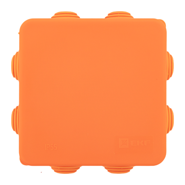 Коробка огнестойкая E45 85x85x40мм с клеммниками 6 полюсов 0,5-10мм2 IP55 HF EKF