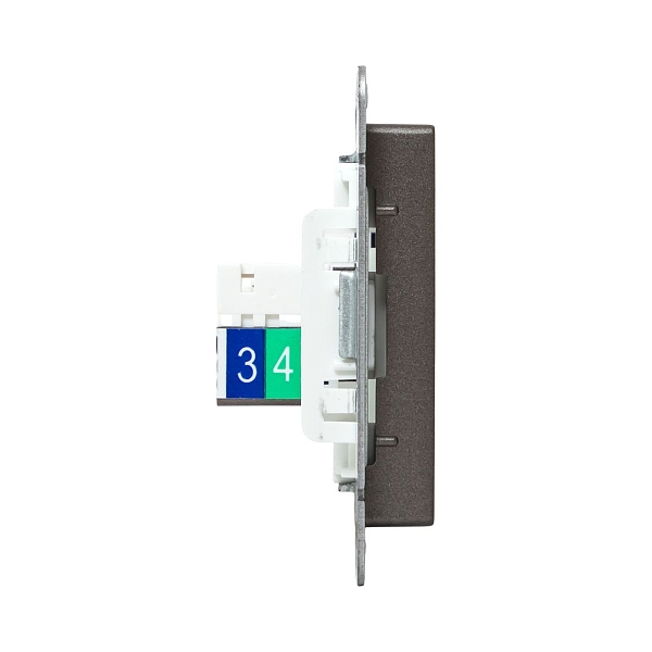 Механизм розетки RJ11, мокко Эпика EKF