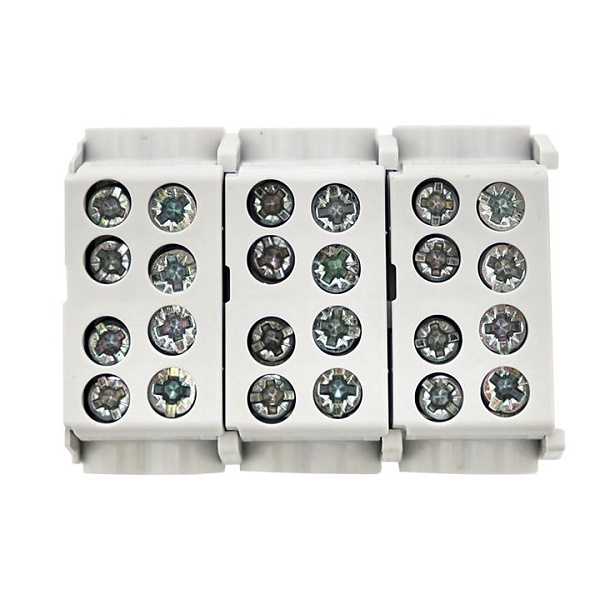 Клемма распределительная КСР с двойным винтом 2x25/2x16 серая EKF PROxima