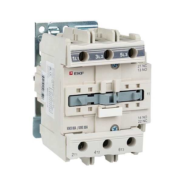 Контактор КМЭ-3 80А 1NO+1NC 36В AC EKF