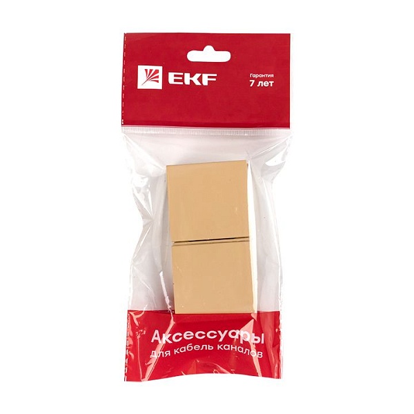 Соединитель (40x25) (4 шт) светлое дерево EKF-Plast 