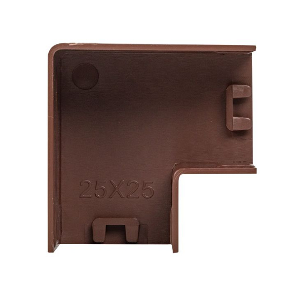 Поворот 90 гр. (25x25) (4 шт) темное дерево EKF-Plast 