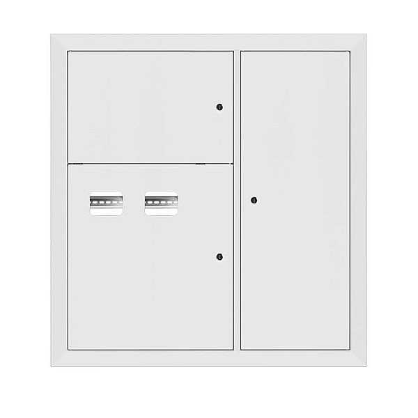Щит этажный 2 кв. RAL9003 (1000x950x150) EKF Basic