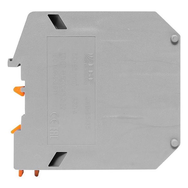 Клемма проходная винтовая JXB 95 мм2 серая EKF