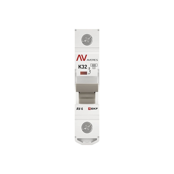 Выключатель автоматический AV-6 1P 32A (K) 6kA EKF AVERES