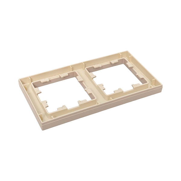 2 - местная рамка, кремовая, пластик Эпика EKF