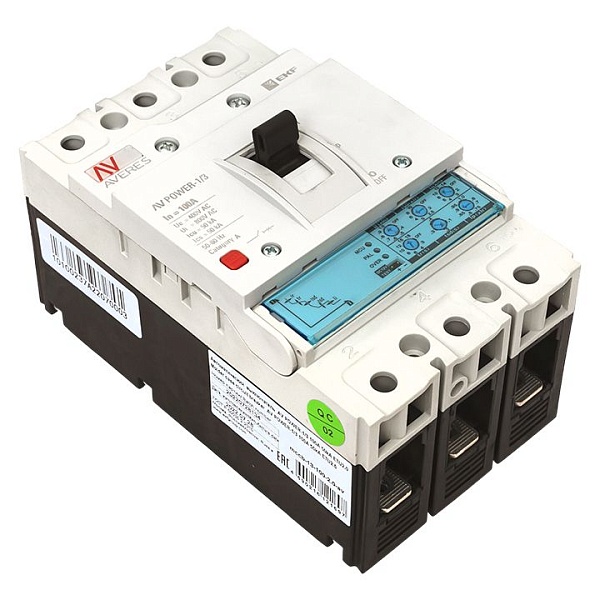 Выключатель автоматический в литом корпусе AV-POWER-1/3 100А 50кА ETU2.0 EKF