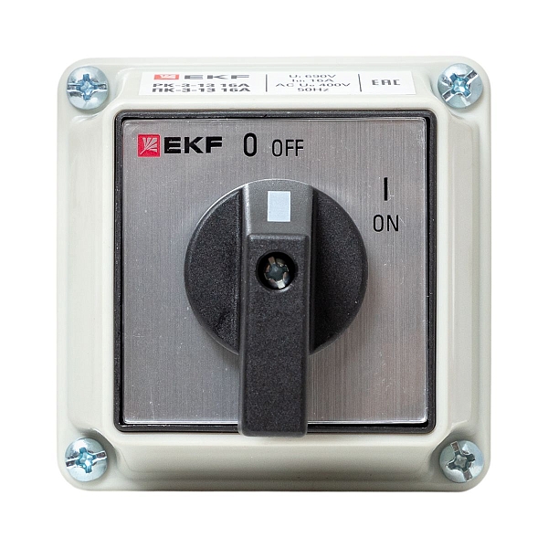 Переключатель кулачковый ПК-3-13 16А 3P "ВКЛ-ВЫКЛ" IP65 EKF PROxima