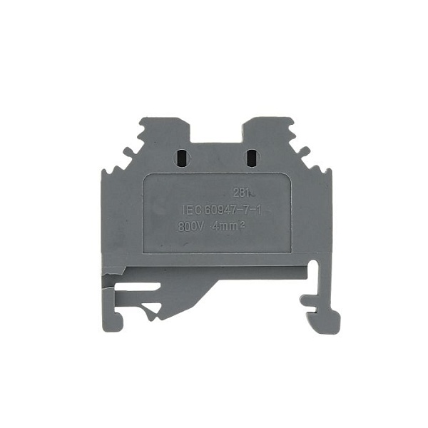 Колодка клеммная пружинная JXB-S-2.5 24А серая EKF PROxima