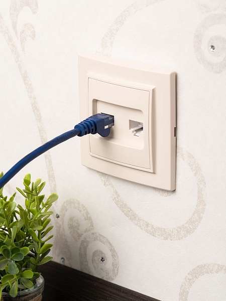Розетка RJ-45+Phone СП бежевый Минск EKF