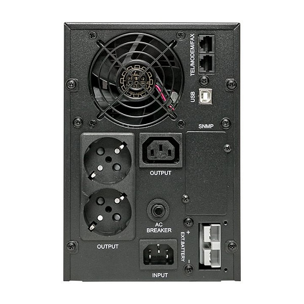Источник Бесперебойного Питания Линейно-интерактивный E-Power PSW 600 1000 ВА/800Вт, напольный, без АКБ, с усиленным зарядным устройством,USB,RJ45,1хСE13,2xschuko