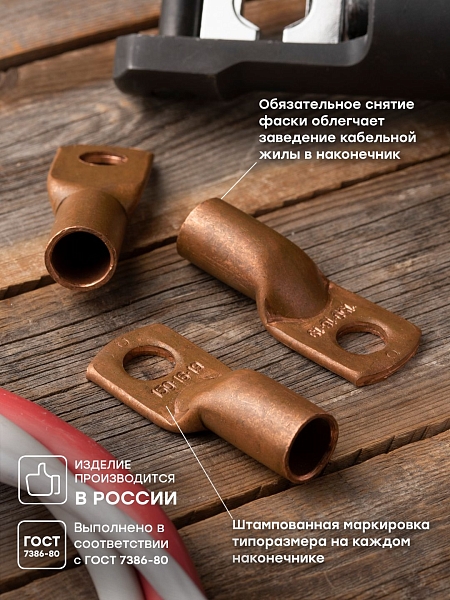 Наконечник медный ТМ 150-16-19 EKF PROxima