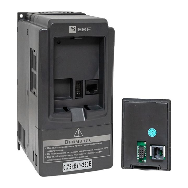 Преобразователь частоты 0,75/1,5кВт 1x230В VECTOR-100 EKF PROxima