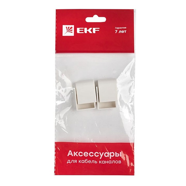 Заглушка (20x10) (4 шт) белая EKF-Plast 