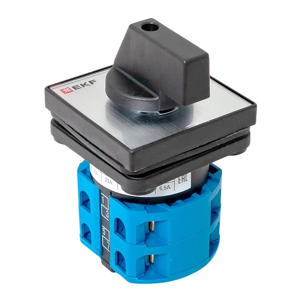Переключатель кулачковый ПК-1-52 25А 2P «1-2» IP65 EKF